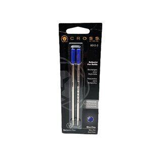 Cross  Ballpoint Pen Refills Blue Fine Pt 2 Pack New In Pack 8512-2  2 Refills